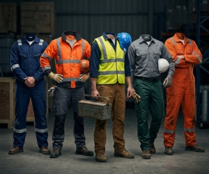Industrial coveralls and workwear